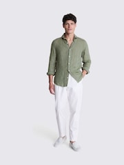Tailored Fit 100% Linen Shirt - Image 2 of 5