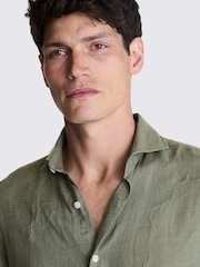 Tailored Fit 100% Linen Shirt - Image 4 of 5