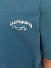 JACK & JONES Junior Short Sleeve Back Print 100% Cotton T-Shirt - Image 4 of 5
