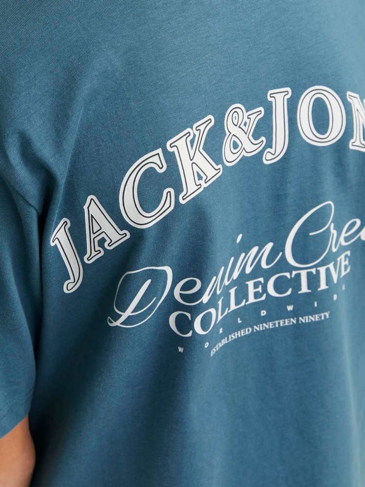 JACK & JONES Junior Short Sleeve Back Print 100% Cotton T-Shirt - Image 5 of 5