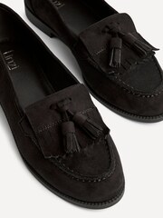 Linzi Brown Rosemary Classic Slip-On Loafers With Tassel Detail - Image 6 of 6