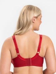 Miss Mary of Sweden Red Cotton Comfort Underwired Bra - Image 3 of 3