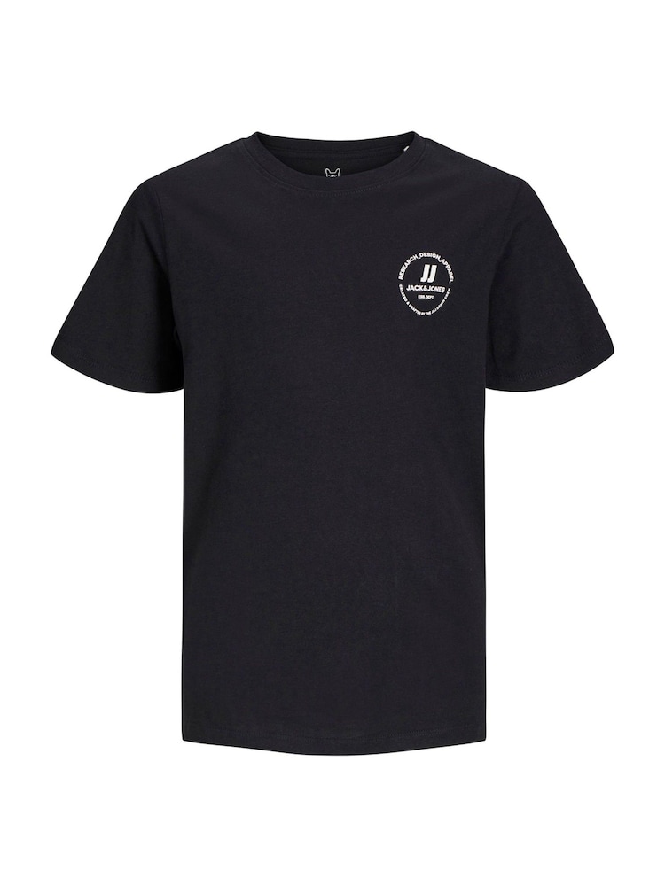 JACK & JONES JUNIOR Blue Short Sleeve T-Shirts 3 Pack - Image 3 of 3
