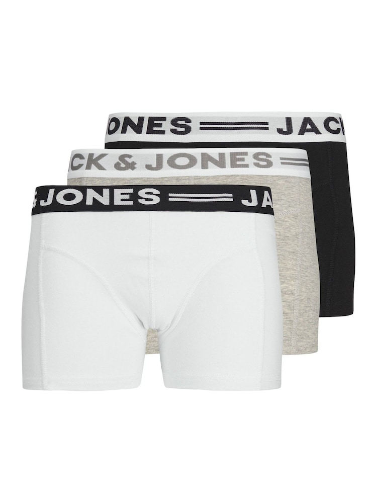 JACK & JONES JUNIOR Boxers 3 Pack - Image 1 of 6 JACK & JONES JUNIOR Boxers 3 Pack - Image 1 of 6