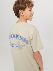 JACK & JONES Junior Short Sleeve Back Print 100% Cotton T-Shirt - Image 1 of 5