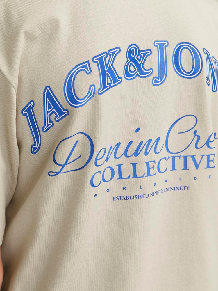 JACK & JONES Junior Short Sleeve Back Print 100% Cotton T-Shirt - Image 5 of 5