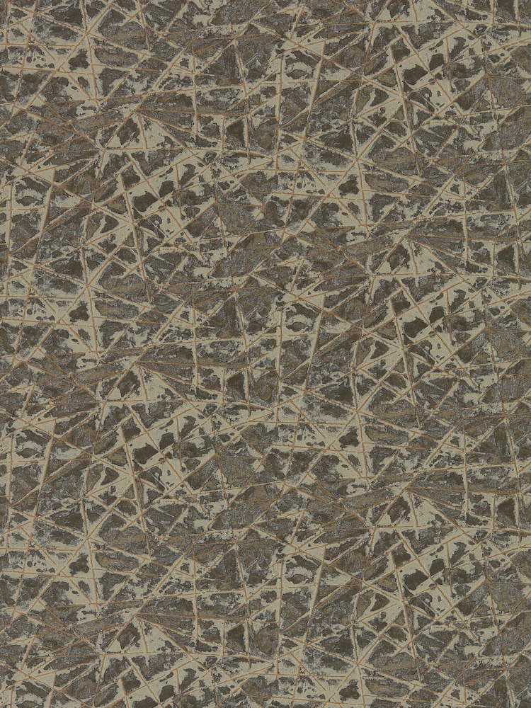 Harlequin Gold or Zinc Shatter Reflect Wallcoverings 2 10M Wallpaper - Image 1 of 1