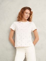 Hobbs Adaline Print T-Shirt - Imagen 1 de 5