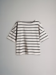 The Set Multi 2 Pack Heavyweight Boat Neck Boxy T-Shirts - Image 2 of 5