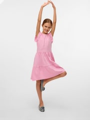 VERO MODA Short Sleeved Tiered Jersey Dress - Imagen 2 de 5
