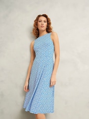 Hobbs Blue Lisa Jersey Dress - Image 1 of 4