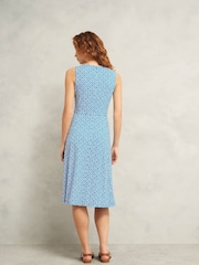 Hobbs Blue Lisa Jersey Dress - Image 2 of 4