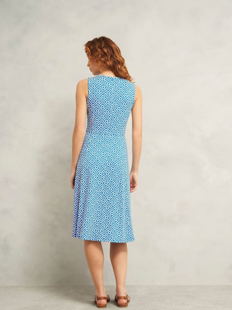 Hobbs Blue Lisa Jersey Dress - Image 2 of 4