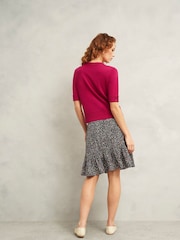 Hobbs Pink Leanne Knitted Top - Image 2 of 6