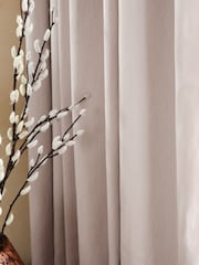 Blush Pink Cotton Sateen Blackout Thermal Pencil Pleat Curtains - Image 3 of 7