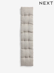 Chunky Weave Mid Natural Dining Bench Cushion - Image 3 of 3