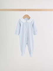 Blue Baby Sleepsuits 3 Pack (0mths-2yrs) - Image 3 of 13
