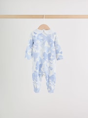 Blue Baby Sleepsuits 3 Pack (0mths-2yrs) - Image 6 of 13