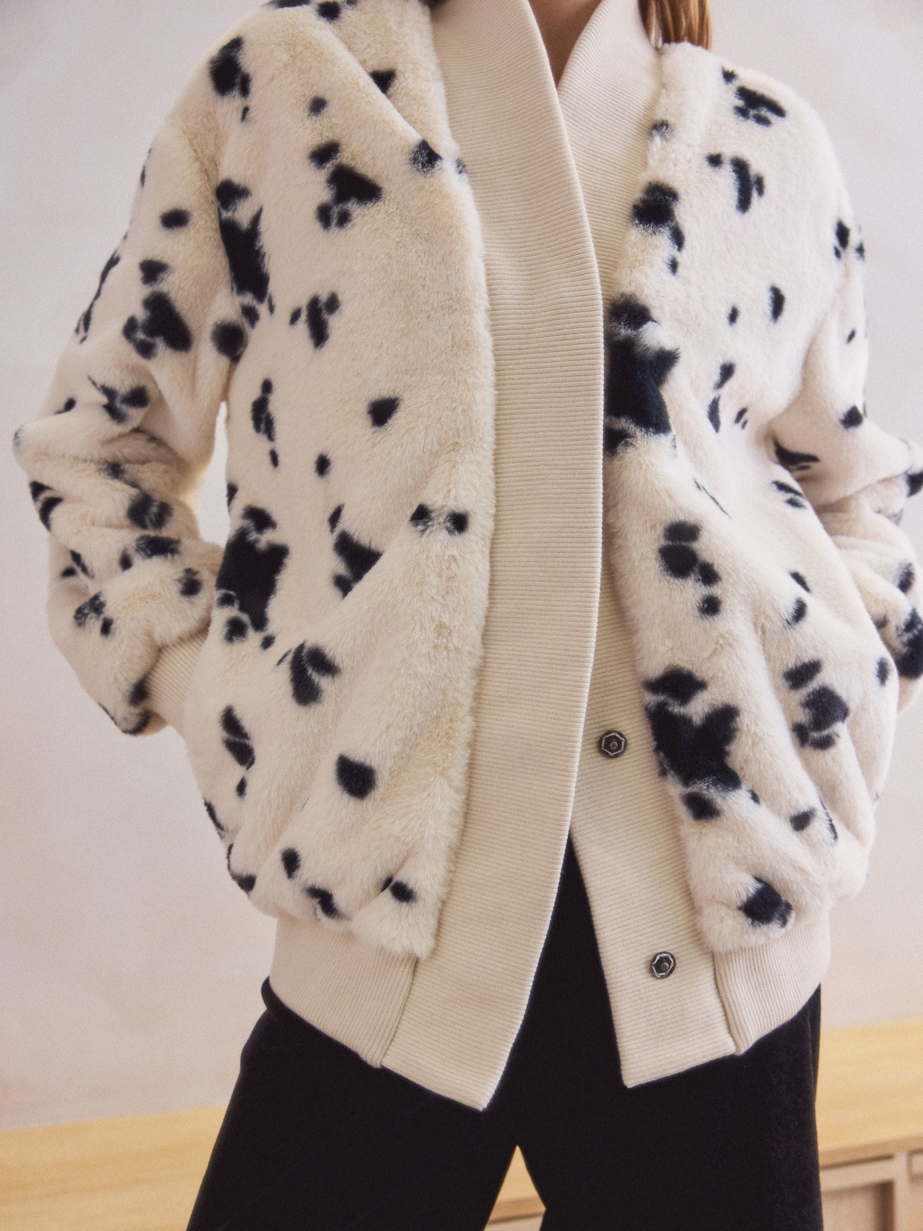 Buy Animal Print Faux Fur Cardigan from Next Luxembourg