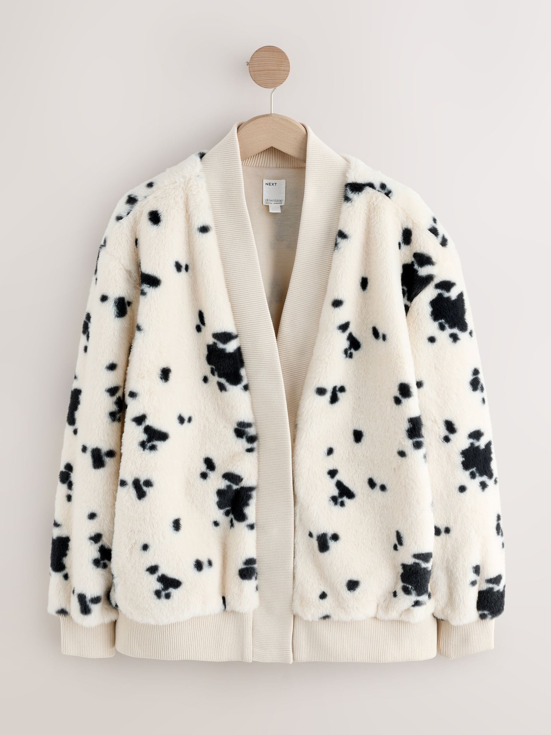 Buy Animal Print Faux Fur Cardigan from Next Luxembourg
