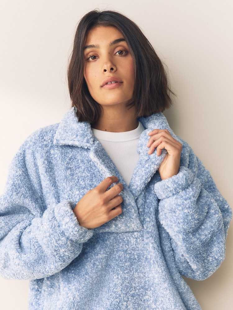 Blue Rugby Borg Jumper - Image 2 of 7 Blue Rugby Borg Jumper - Image 2 of 7