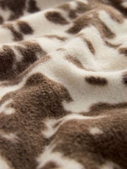 Cow Print Polar Fleece Shacket - Image 8 of 9