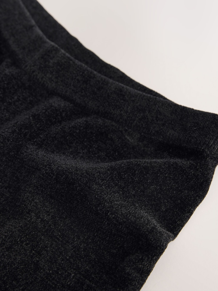 Charcoal Grey Chenille Knit Wide Leg Trousers - Image 7 of 7 Charcoal Grey Chenille Knit Wide Leg Trousers - Image 7 of 7