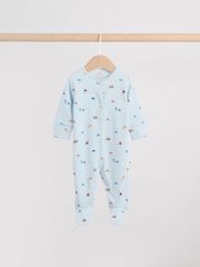 Multi Farm 3 Pack Baby Sleepsuits (0mths-2yrs) - Image 6 of 15