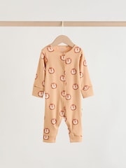 Multi Safari Animal Baby Sleepsuits 4 Pack (0mths-3yrs) - Image 4 of 15