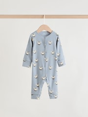 Multi Safari Animal Baby Sleepsuits 4 Pack (0mths-3yrs) - Image 6 of 15
