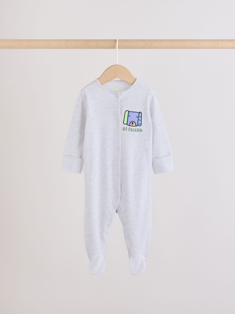 Blue Dog Two Way Zip Baby Sleepsuits 3 Pack (0mths-2yrs) - Image 2 of 11 Blue Dog Two Way Zip Baby Sleepsuits 3 Pack (0mths-2yrs) - Image 2 of 11