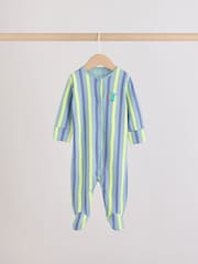 Blue Dog Two Way Zip Baby Sleepsuits 3 Pack (0mths-2yrs) - Image 3 of 11