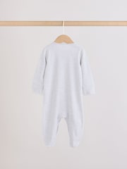 Blue Dog Two Way Zip Baby Sleepsuits 3 Pack (0mths-2yrs) - Image 6 of 11