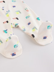 Blue Dog Two Way Zip Baby Sleepsuits 3 Pack (0mths-2yrs) - Image 9 of 11