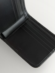 Fred Perry Scotchgrain Leather Black Wallet - Image 5 of 8