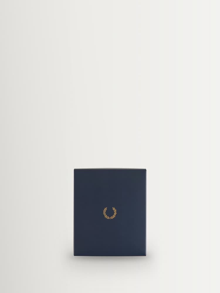 Fred Perry Scotchgrain Leather Black Wallet - Image 8 of 8