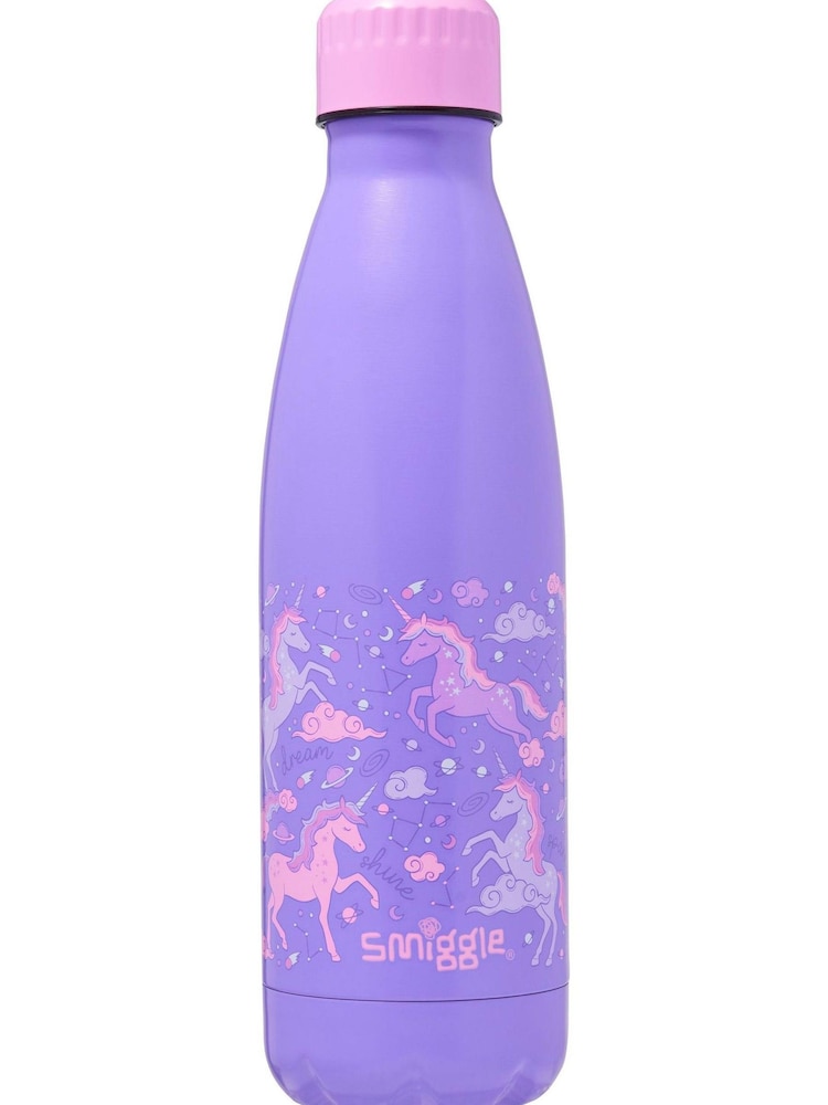 Smiggle Purple Eclipse Wonder Insulated Stainless Steel Drink Bottle 480ml - Image 1 of 1