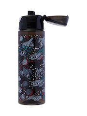 Smiggle Black Eclipse Plastic Flip Lid Drink Bottle 750ml - Image 1 of 2