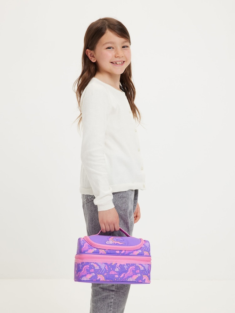 Smiggle Purple Eclipse Double Decker Lunchbox - Image 2 of 4