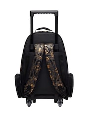 Smiggle Black Livewire Trolley Backpack With Light Up Wheels - Image 2 of 4