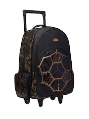 Smiggle Black Livewire Trolley Backpack With Light Up Wheels - Image 3 of 4