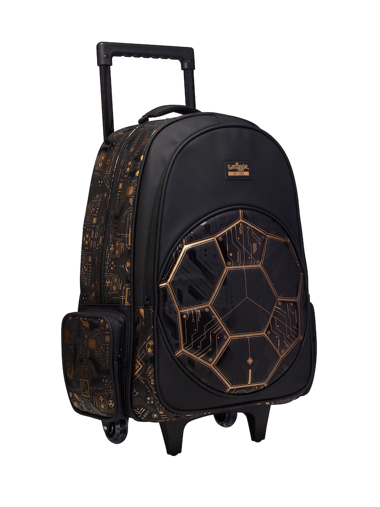 Buy Smiggle Black Livewire Trolley Backpack With Light Up Wheels