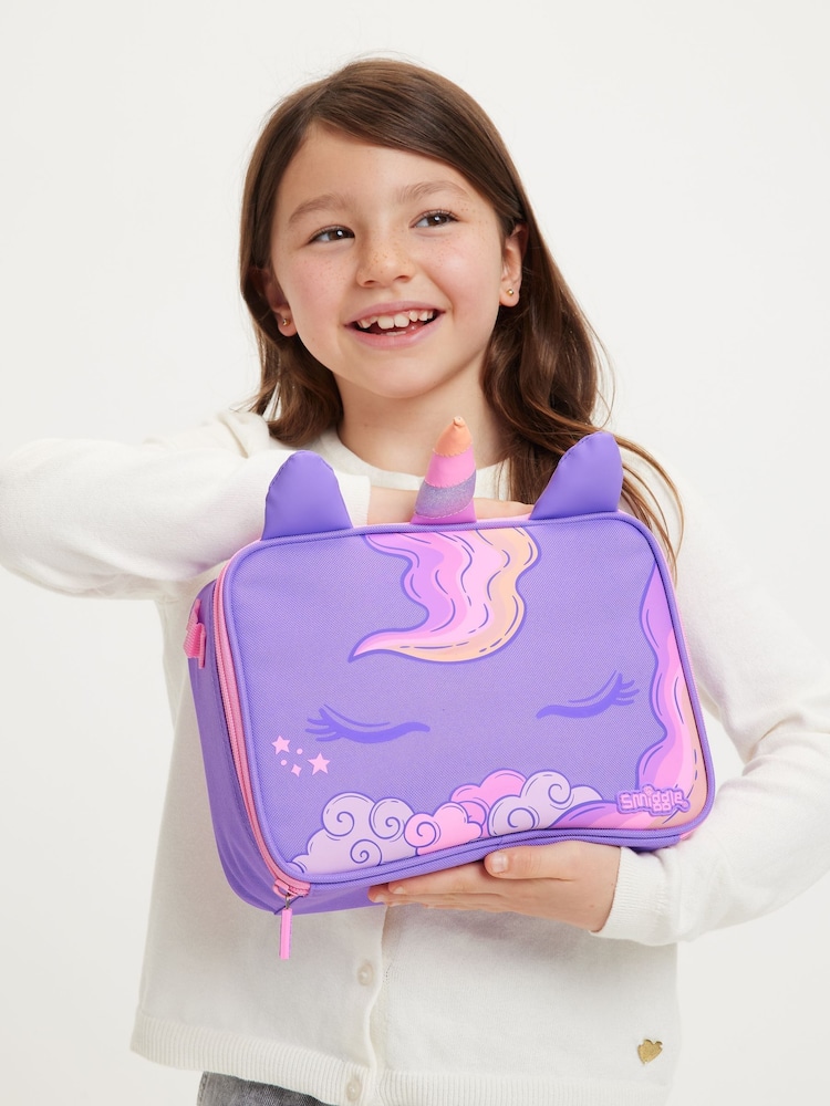 Smiggle Purple Eclipse Oblong Attach Lunchbox - Image 5 of 5