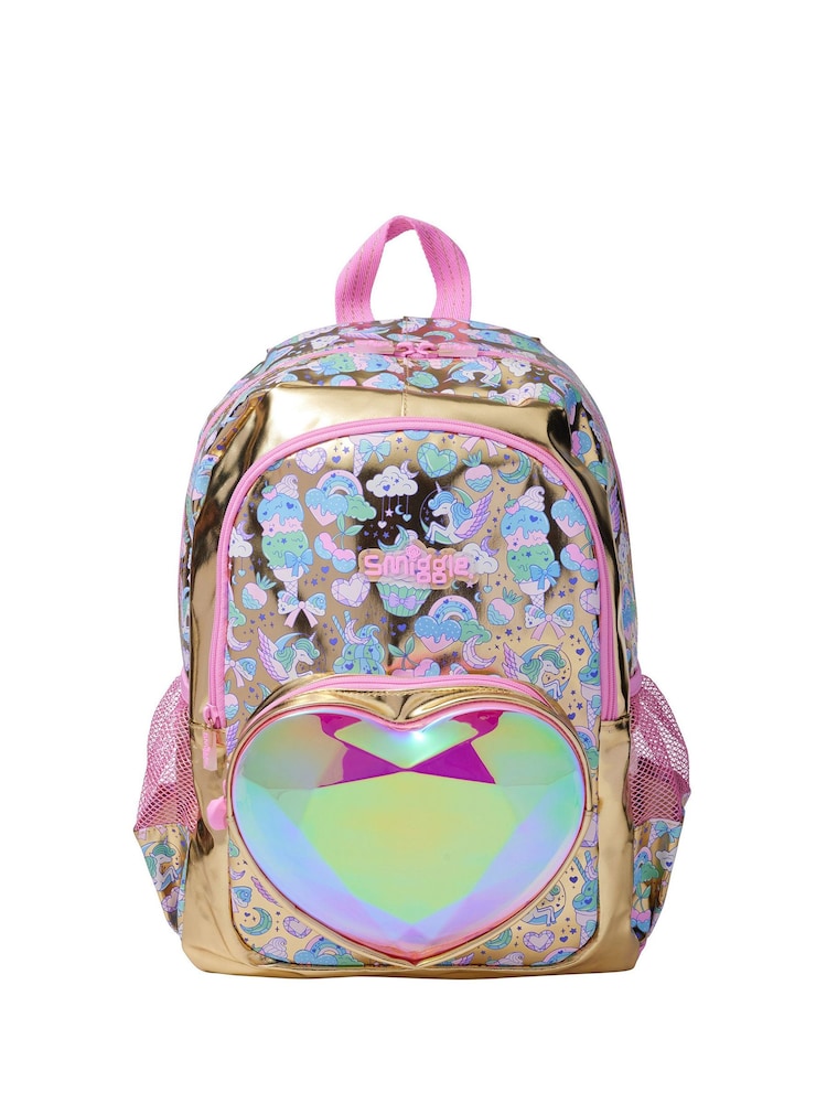 Smiggle Gold Radiant Classic Backpack - Image 1 of 3