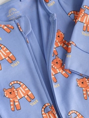 Multi Cotton Two Way Zip Baby Sleepsuits 5 Pack (0-2yrs) - Image 11 of 15