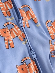 Multi Cotton Two Way Zip Baby Sleepsuits 5 Pack (0-2yrs) - Image 12 of 15