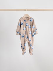 Multi Cotton Two Way Zip Baby Sleepsuits 5 Pack (0-2yrs) - Image 8 of 15