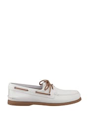Sperry Authentic 2 Eye Boat White Shoes - Image 1 of 4