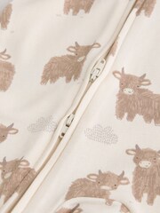 Neutral Hamish Two Way Zip Baby Sleepsuits 3 Pack (0-2yrs) - Image 14 of 15