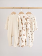 Neustrezne barve Hamish - Komplet 3 spalnih pajacev z zadrgo za dojenčke (0-2let) - Slika 2 iz 10